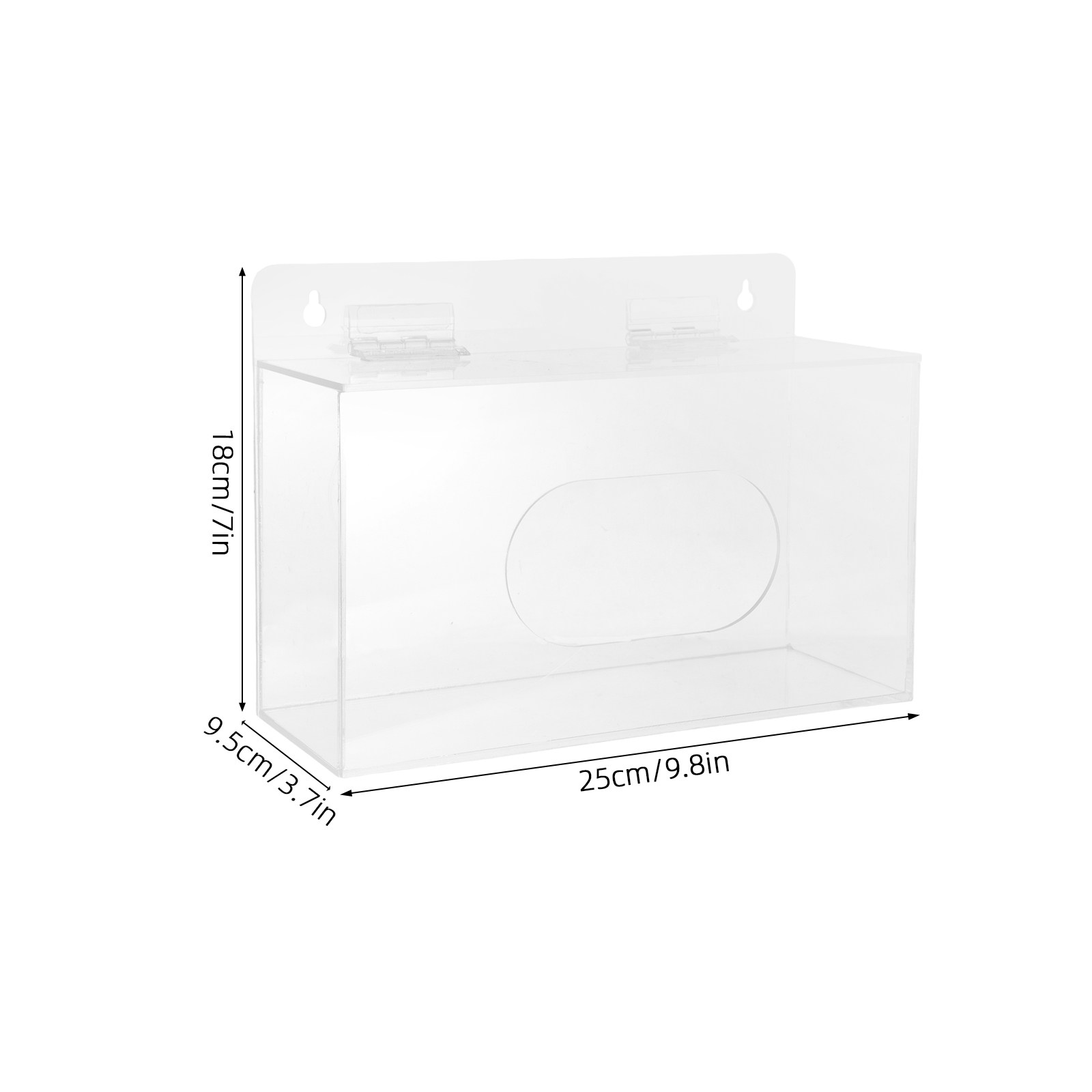 Clear Acrylic Face Mask Organi - Face Mask Storage Box recension och pris